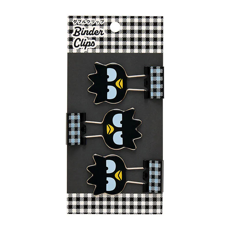 Badtz-maru Checkered Binder Clips