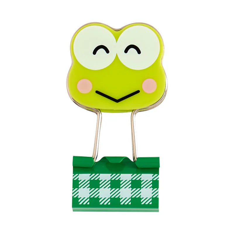 Keroppi Checkered Binder Clips