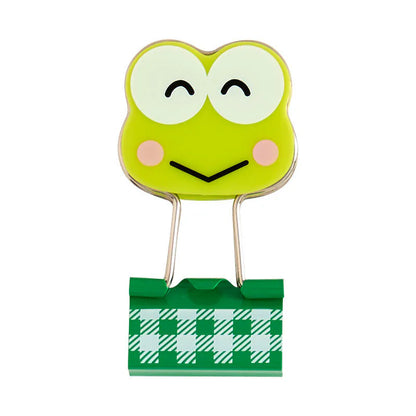 Keroppi Checkered Binder Clips