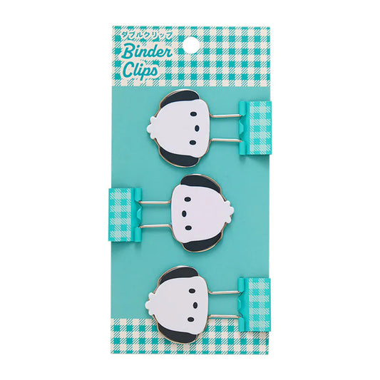 Pochacco Checkered Binder Clips
