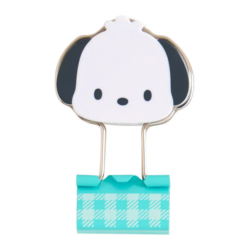 Pochacco Checkered Binder Clips