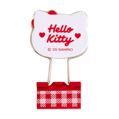 Hello Kitty Checkered Binder Clips