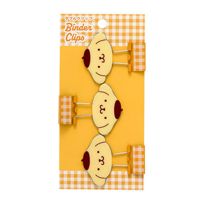 Pompompurin Checkered Binder Clips