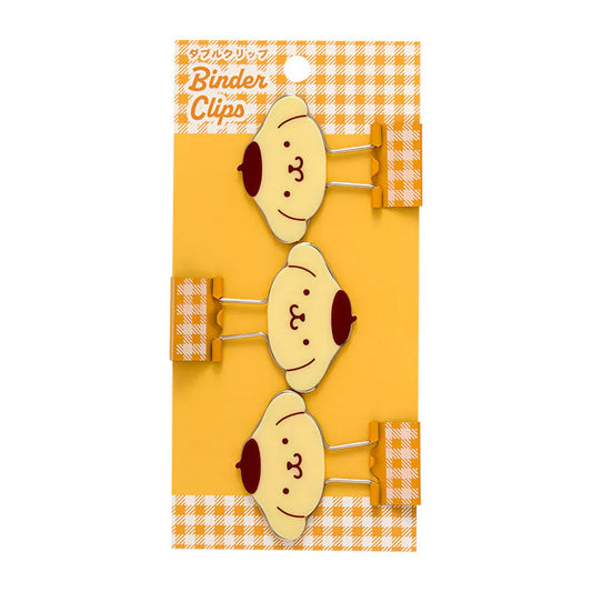 Pompompurin Checkered Binder Clips