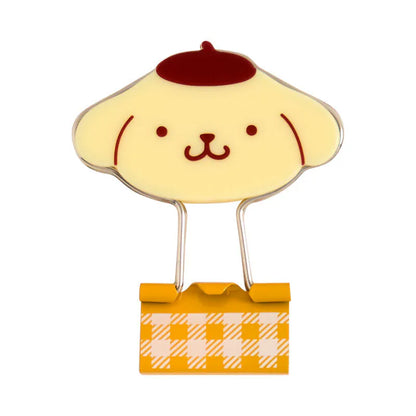 Pompompurin Checkered Binder Clips