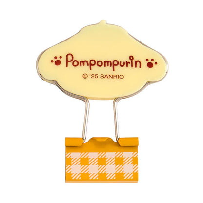 Pompompurin Checkered Binder Clips