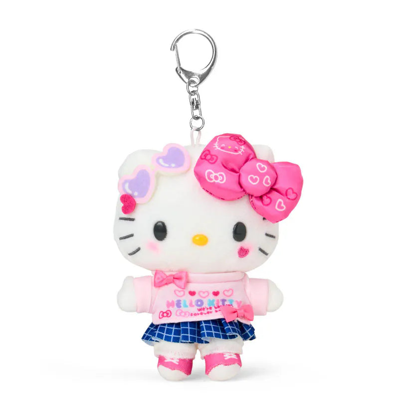 Hello Kitty Sparkling School Life Mascot Plush Keychain