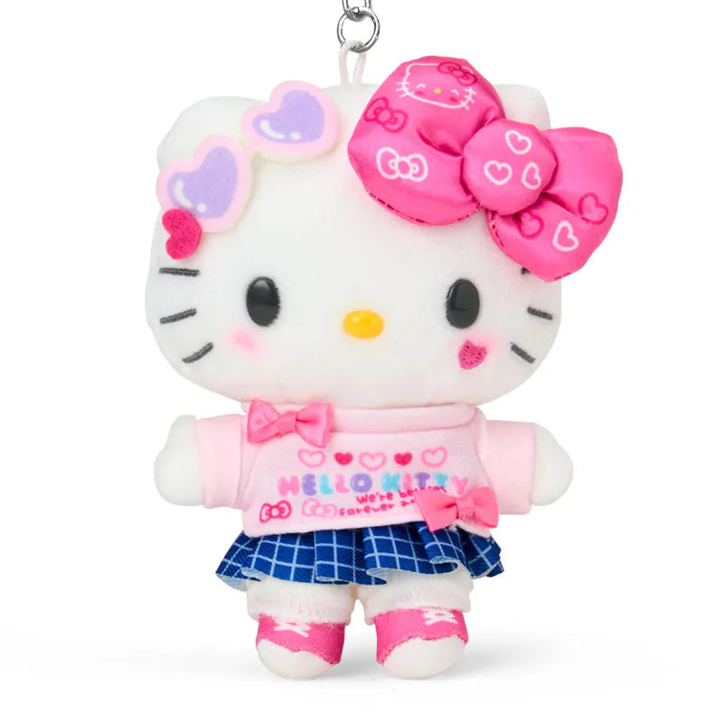 Hello Kitty Sparkling School Life Mascot Plush Keychain