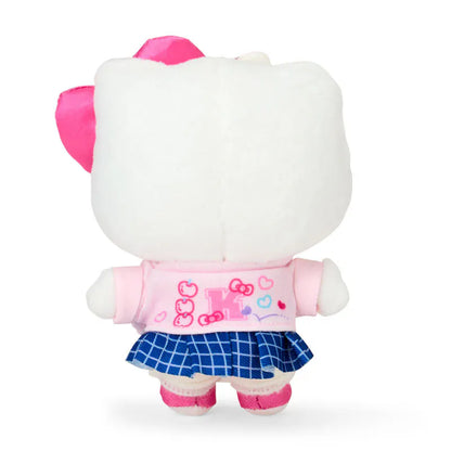 Hello Kitty Sparkling School Life Mascot Plush Keychain