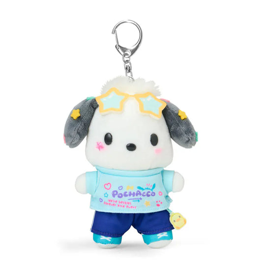 Pochacco Sparkling School Life Mascot Plush Keychain