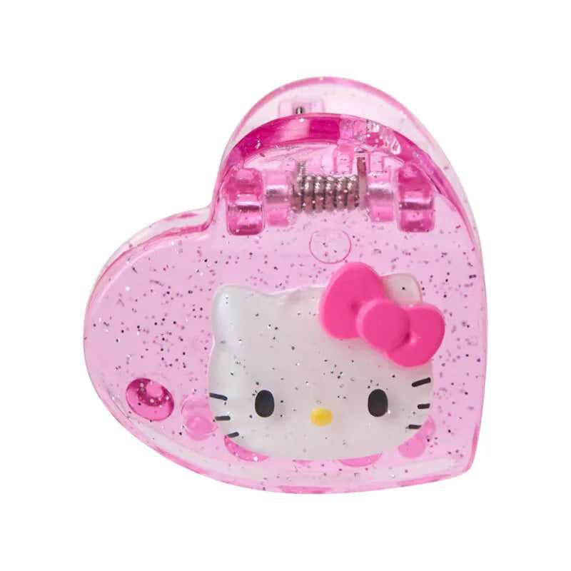 Hello Kitty Pink Metallic Mini Hair Clip Set
