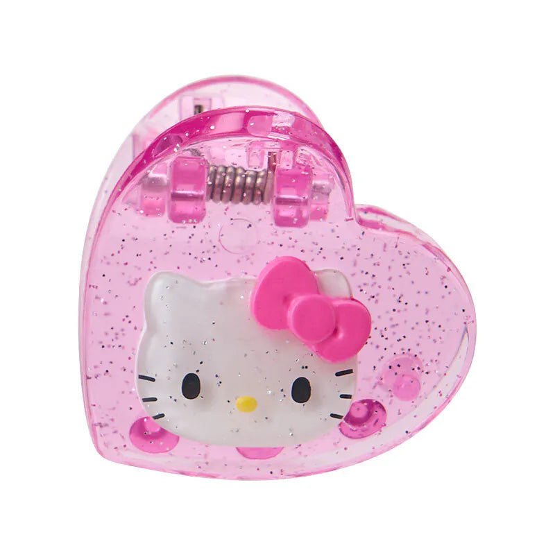 Hello Kitty Pink Metallic Mini Hair Clip Set