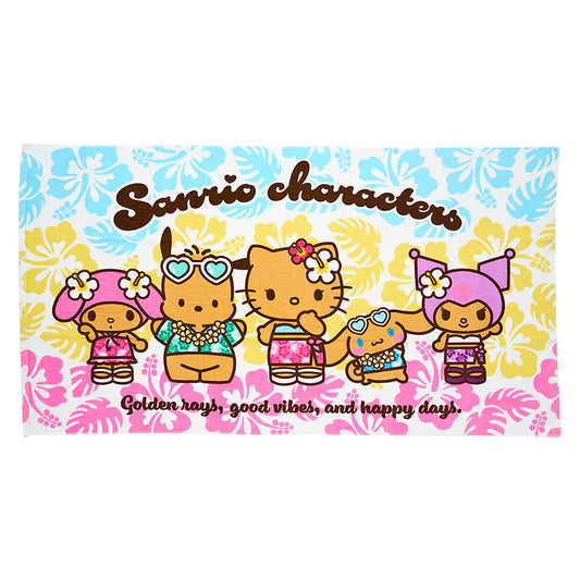Sanrio Characters Mix Suntan Bath Towel