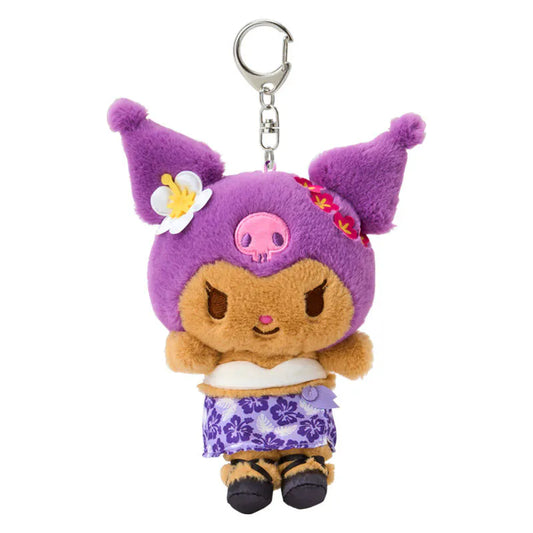 Kuromi Suntan Keychain with Mascot