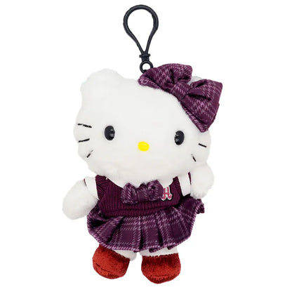 Hello Kitty School Uniform Plush Mascot Clip-On