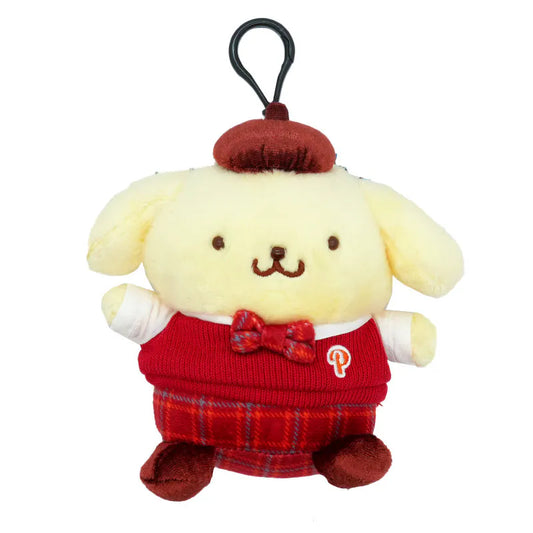 Pompompurin School Uniform Plush Mascot Clip-On