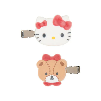 Hello Kitty Flocky Bangs Clip Set