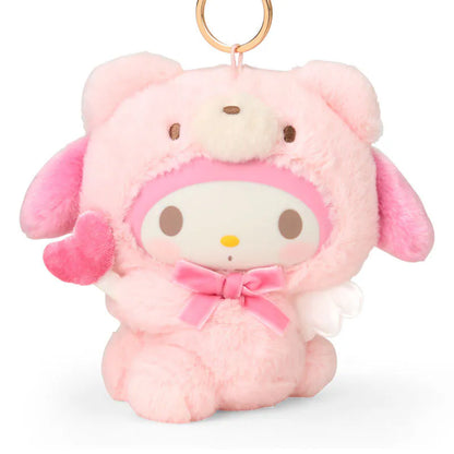 My Melody Bear Keyring with Mascot