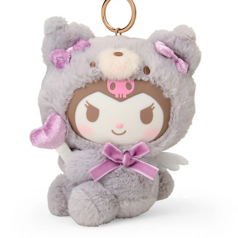Kuromi Bear Keyring with Mascot