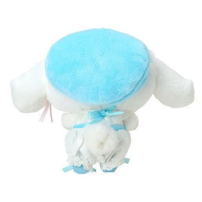 Cinnamoroll Pink Frills & Rose Mascot Plush Keychain