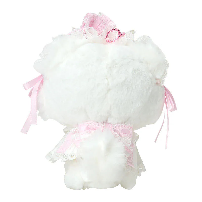 Charmmy Kitty Pink Frills & Rose Mascot Plush Keychain
