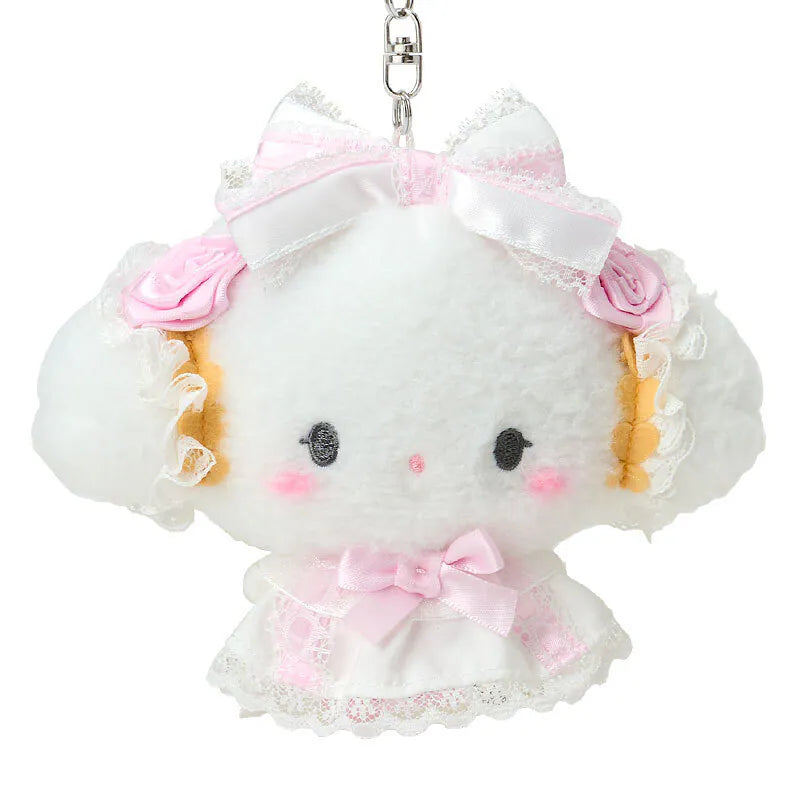 Cogimyun Pink Frills & Rose Mascot Plush Keychain