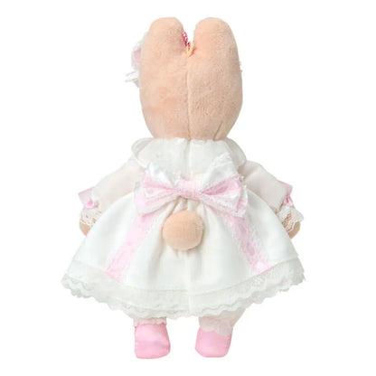Marroncream Pink Frills & Rose Mascot Plush Keychain