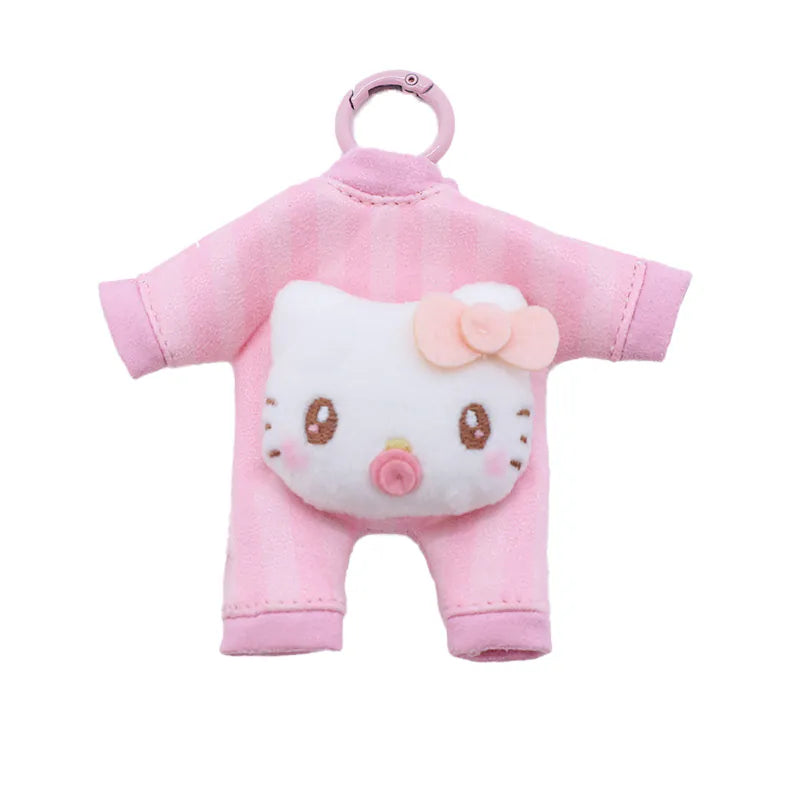 Hello Kitty Baby Outfit Keychain Charm