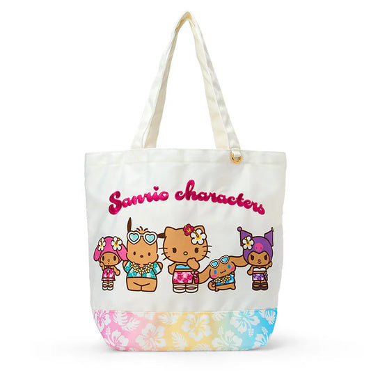 Sanrio Characters Mix Suntan Tote Bag