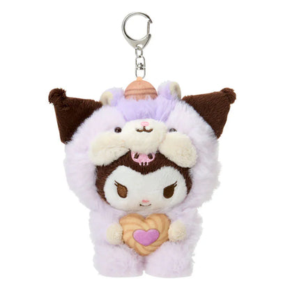 Kuromi Squirrel Keychain with Mascot