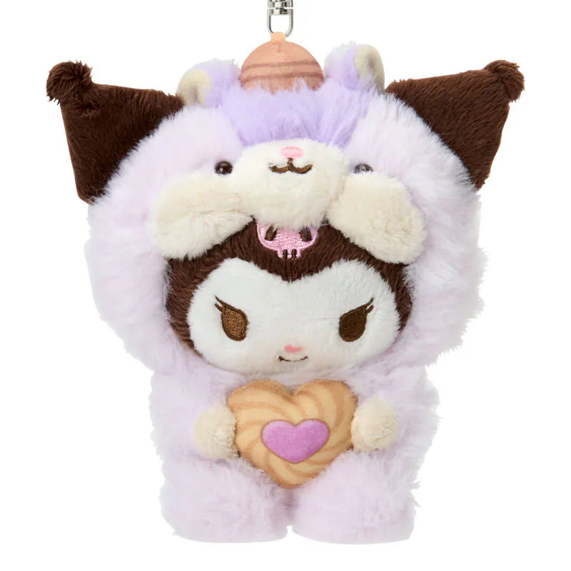 Kuromi Squirrel Keychain with Mascot