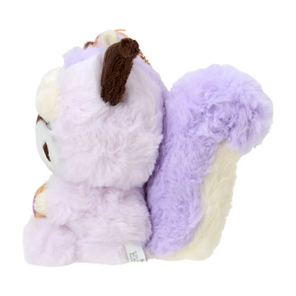 Kuromi Squirrel Keychain with Mascot
