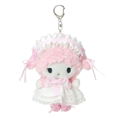 My Sweet Piano Pink Frills & Rose Mascot Plush Keychain
