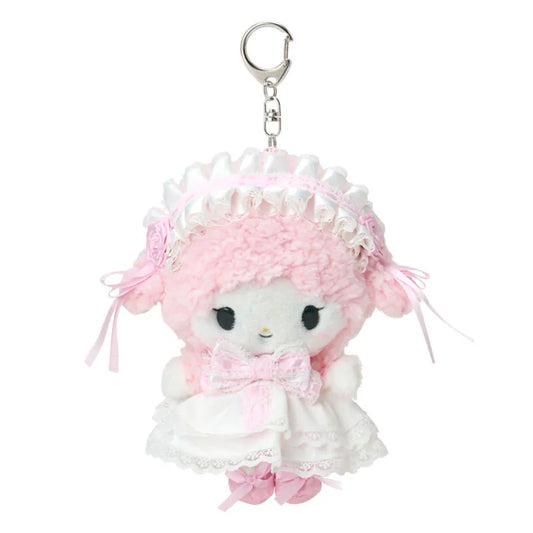 My Sweet Piano Pink Frills & Rose Mascot Plush Keychain