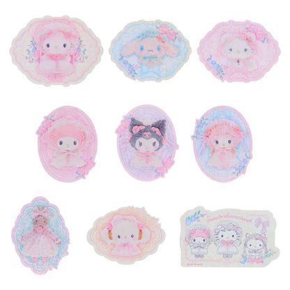 Sanrio Characters Pink Frills & Rose Stickers