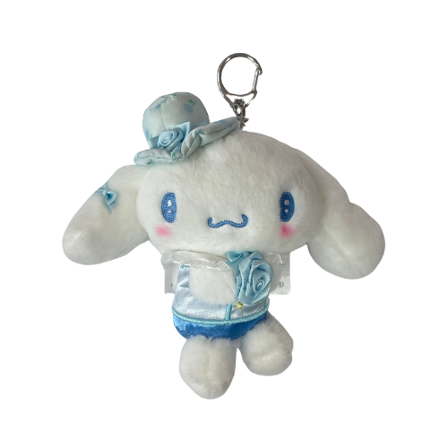 Cinnamoroll Rose Keychain with Mascot