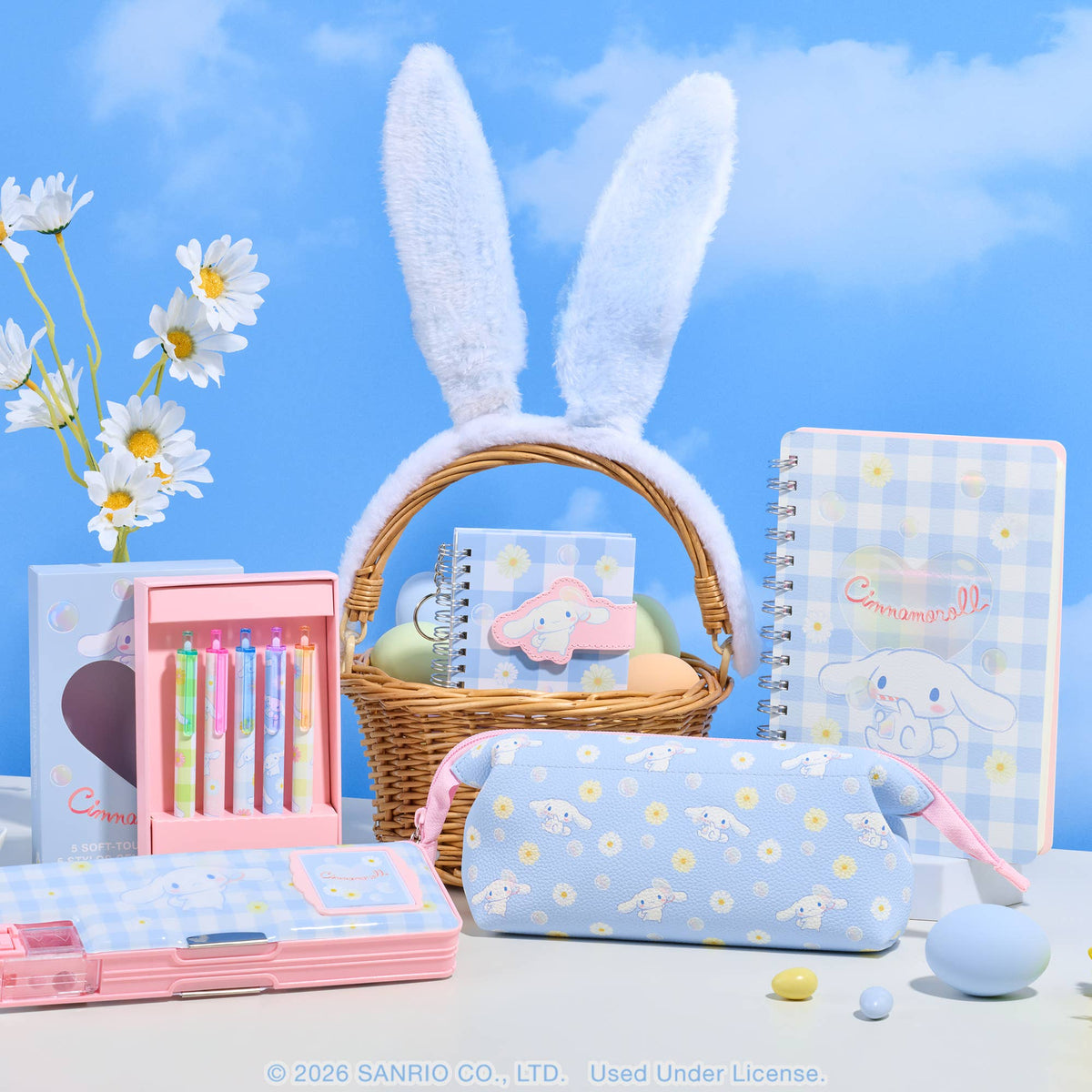 Sanrio Sweet Daisies Cinnamoroll™ Charmed Pencil Pouch