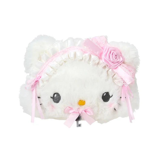 Charmmy Kitty Pink Frills & Roses Die-cut Pouch