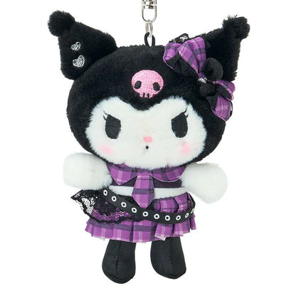 Kuromi Sweet Rock 'n' Check Keychain with Mascot
