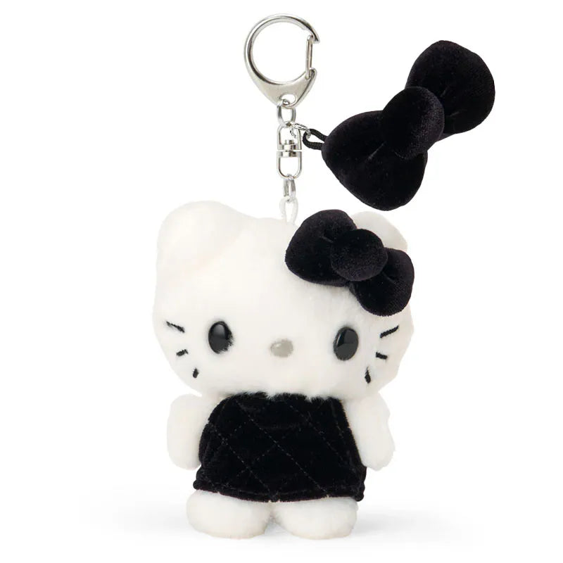 Hello Kitty Black Quilt Keychain with Mascot