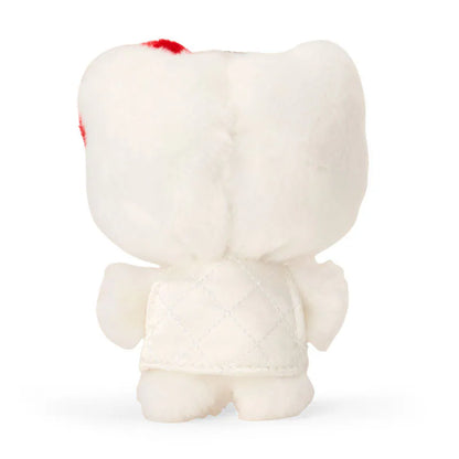 Hello Kitty White Quilt Keychain with Mascot