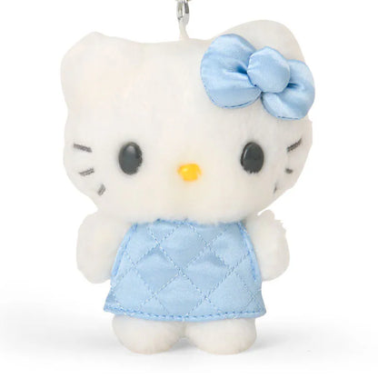 Hello Kitty Dream Angel Blue Quilted Keychain with Mascot