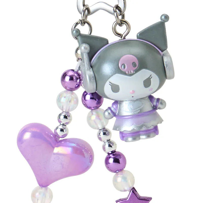 Kuromi Tokimeki Planet Keyring with Mascot