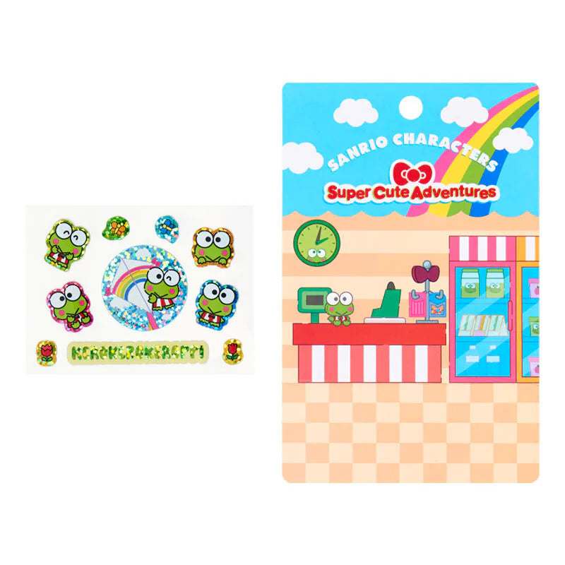 Keroppi Charm and Sticker Set