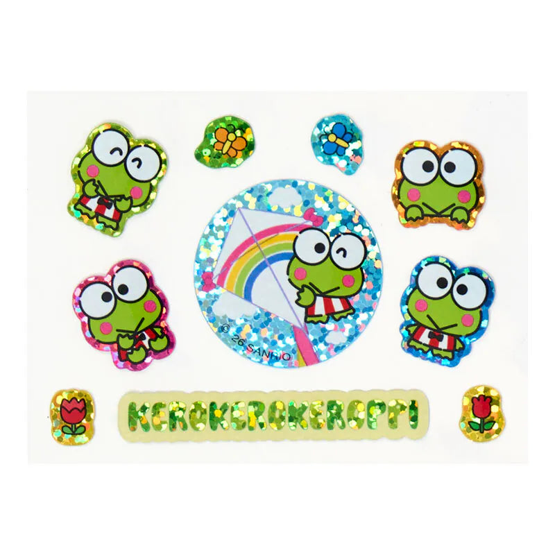 Keroppi Charm and Sticker Set