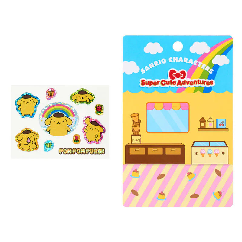 Pompompurin Charm and Sticker Set
