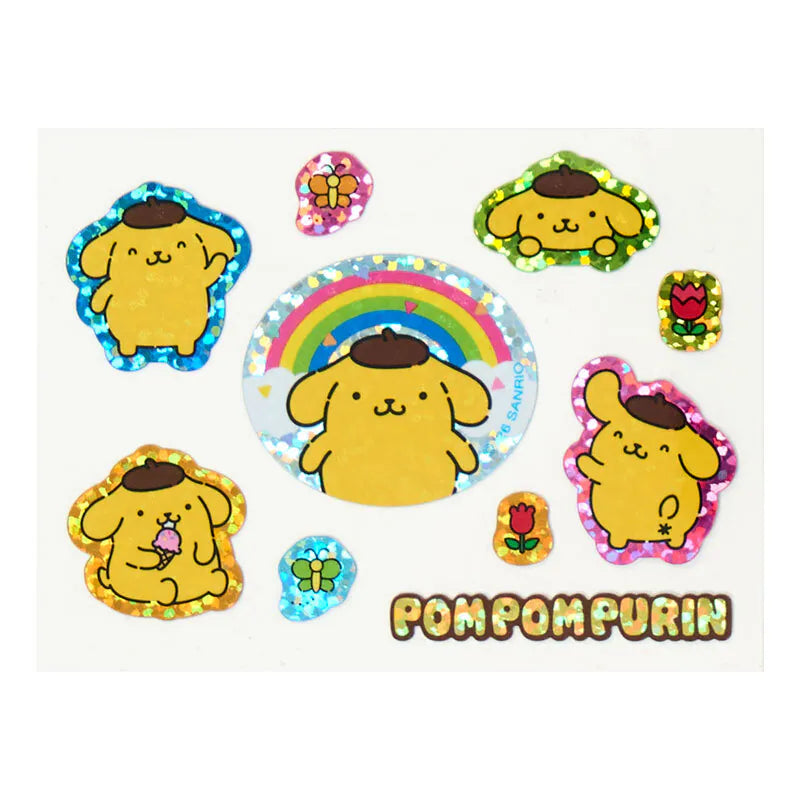 Pompompurin Charm and Sticker Set