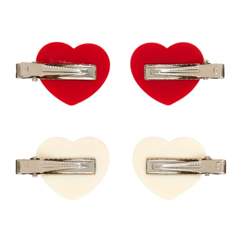 Hello Kitty Heart Mini Hair Clip Set