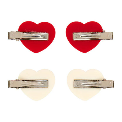 Hello Kitty Heart Mini Hair Clip Set