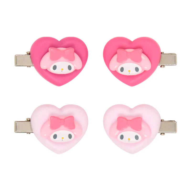 My Melody Heart Mini Hair Clip Set